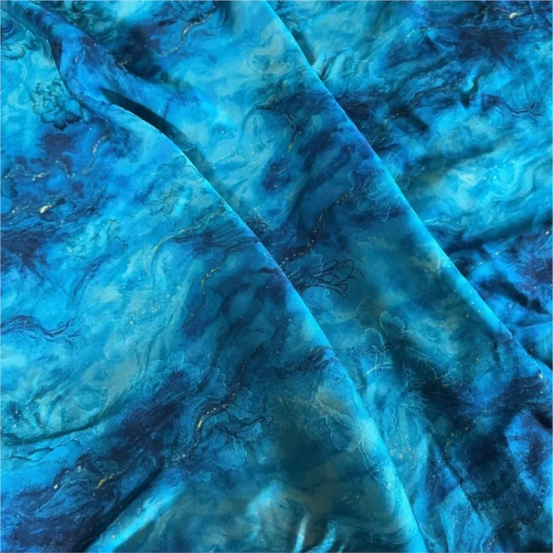 A traditional Chinese style cheongsam vest and dress made of deep blue black jacquard fabric with silk fragrant yunsha
A traditional Chinese style cheongsam vest and dress made of deep blue black jacquard fabric with silk fragrant yunsha