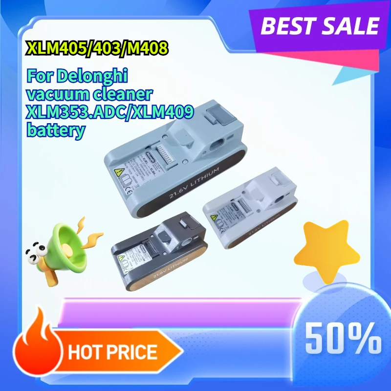 Compatible with Delonghi vacuum cleaner XLM353.ADC/XLM409 battery XLM405/403/M408
Compatible with Delonghi vacuum cleaner XLM353.ADC/XLM409 battery XLM405/403/M408