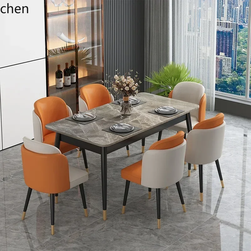 TQH7.2 Rock Slab Rectangular Dining Table and Chairs for Home Use, Small Apartment Rock Slab Dining Table, Modern and Simple
TQH7.2 Rock Slab Rectangular Dining Table and Chairs for Home Use, Small Apartment Rock Slab Dining Table, Modern and Simple