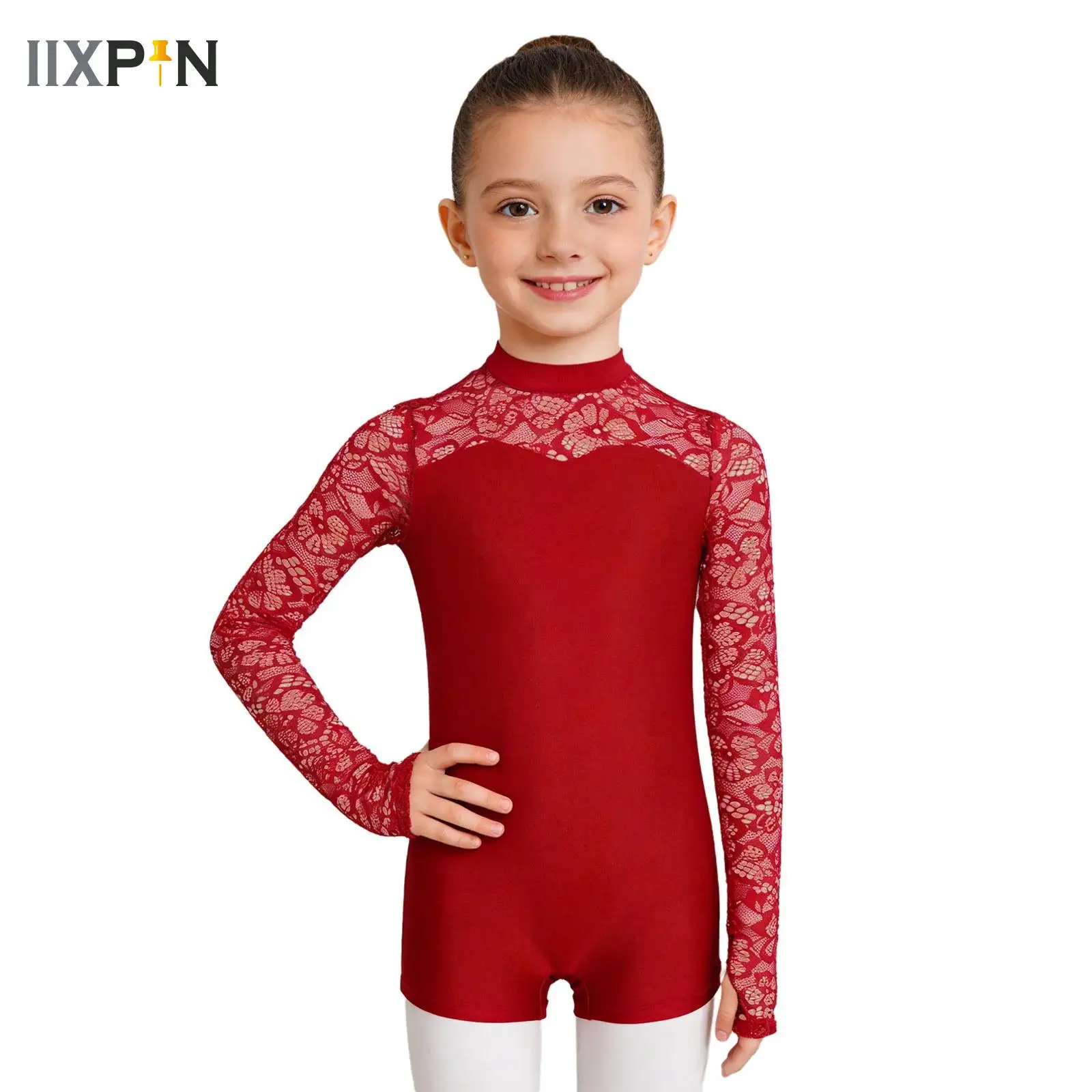 Children Ballet Leotard Girl Lace Patchwork Keyhole Back Dance Unitards Gymnastics Bodysuit Long Sleeves Skate Wear Costumes
Children Ballet Leotard Girl Lace Patchwork Keyhole Back Dance Unitards Gymnastics Bodysuit Long Sleeves Skate Wear Costumes