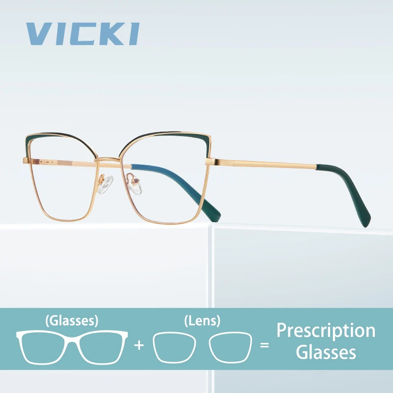 VICKI Metal Geometry Cat's Eye Arc Anti-blue Light Can Be Customized At The Square Photochromic Six Colors Are Available PFD3097
VICKI Metal Geometry Cat's Eye Arc Anti-blue Light Can Be Customized At The Square Photochromic Six Colors Are Available PFD3097