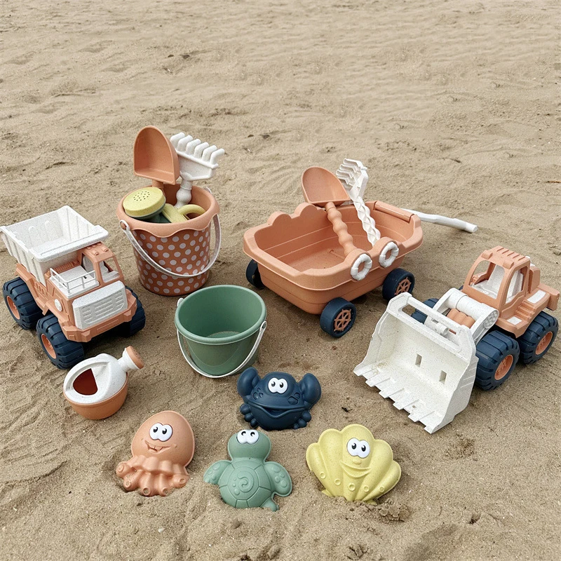 Children Sand Water Play Set Toys For Kids Trolley Bulldozer Beach Bucket Shovel Hand-Pulled Sand Truck Summer Seaside Sand Toys
Children Sand Water Play Set Toys For Kids Trolley Bulldozer Beach Bucket Shovel Hand-Pulled Sand Truck Summer Seaside Sand Toys