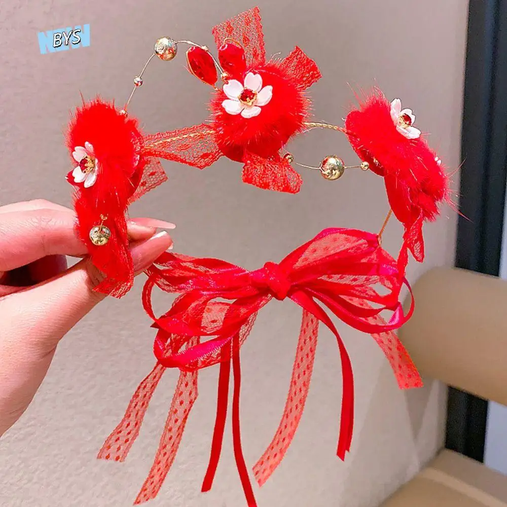 Chinese Style Children's New Year Headband Princess Butterfly Snake Year Red Headwear Forehead Chain Tassel
Chinese Style Children's New Year Headband Princess Butterfly Snake Year Red Headwear Forehead Chain Tassel