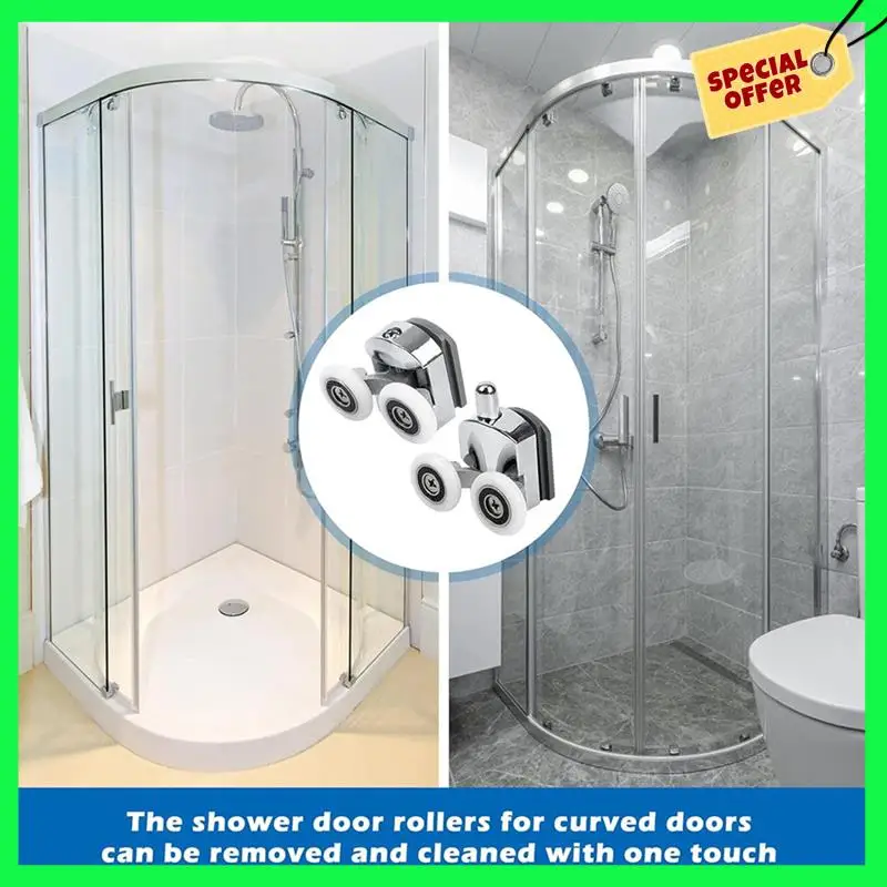 LBER Curved Shower Door Rollers, 16Pcs Shower Glass Door Rollers, Replacement Shower Door Wheels, For Curved Bathroom
LBER Curved Shower Door Rollers, 16Pcs Shower Glass Door Rollers, Replacement Shower Door Wheels, For Curved Bathroom