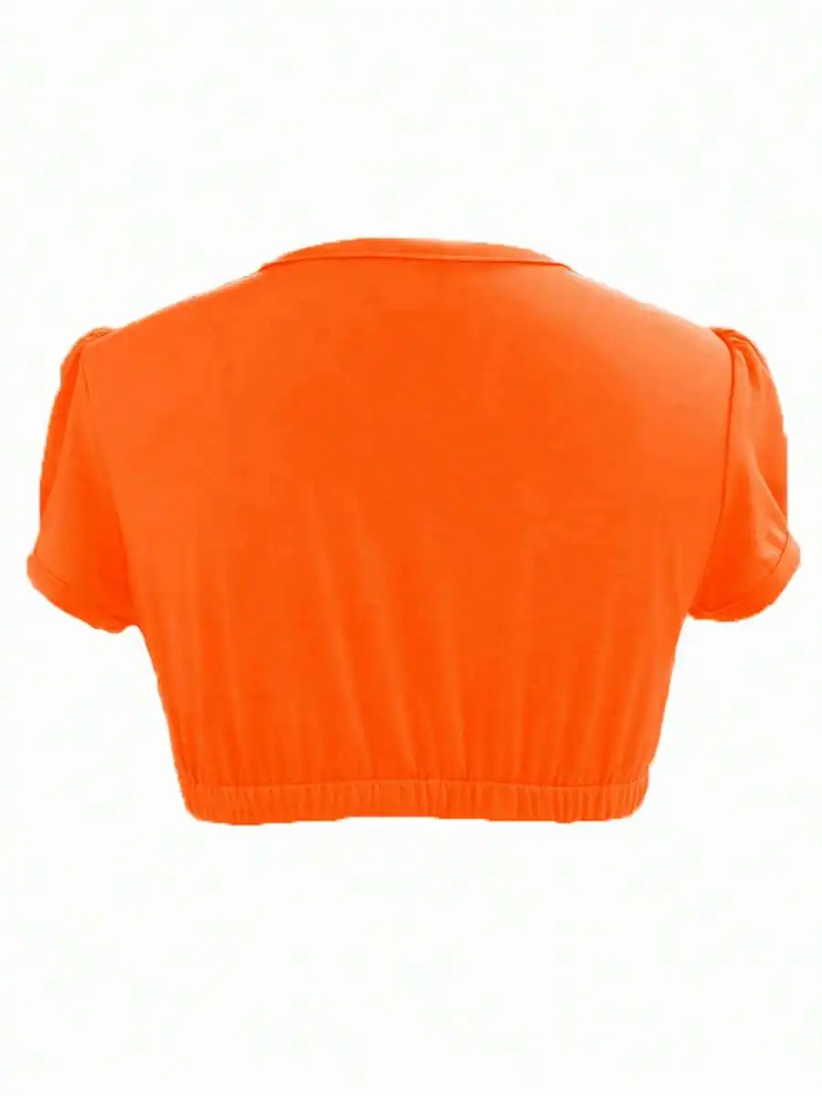 Womens Summer Short Crop Top Casual Solid Color V Neck Short Sleeve Super Crop T-Shirt
Womens Summer Short Crop Top Casual Solid Color V Neck Short Sleeve Super Crop T-Shirt