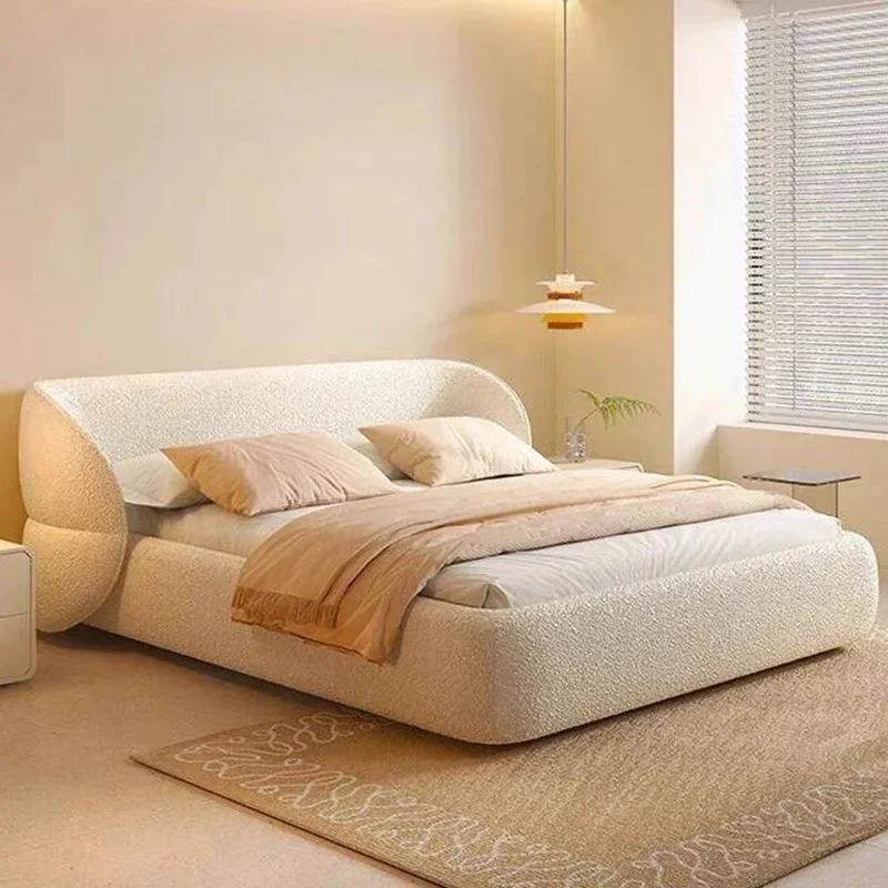 Italian Minimalist Double Bed Cream Wind Bedroom Modern Comfortable Bed Designer Adult Princess Letto Matrimoniale Furniture
Italian Minimalist Double Bed Cream Wind Bedroom Modern Comfortable Bed Designer Adult Princess Letto Matrimoniale Furniture