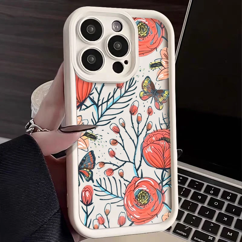 Rosebud Pattern Phone Case For iPhone 15 Pro Max 14 Plus 13 12 11 Pro 7 8 XR X XS Candy Colours Shockproof Soft Silicone Cover
Rosebud Pattern Phone Case For iPhone 15 Pro Max 14 Plus 13 12 11 Pro 7 8 XR X XS Candy Colours Shockproof Soft Silicone Cover