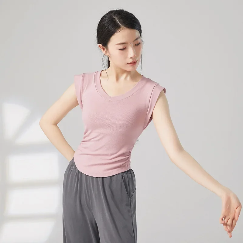 Practice clothes Summer modern dance sleeveless top Women's classical dance body practice clothes Daily wear V-neck dance
Practice clothes Summer modern dance sleeveless top Women's classical dance body practice clothes Daily wear V-neck dance