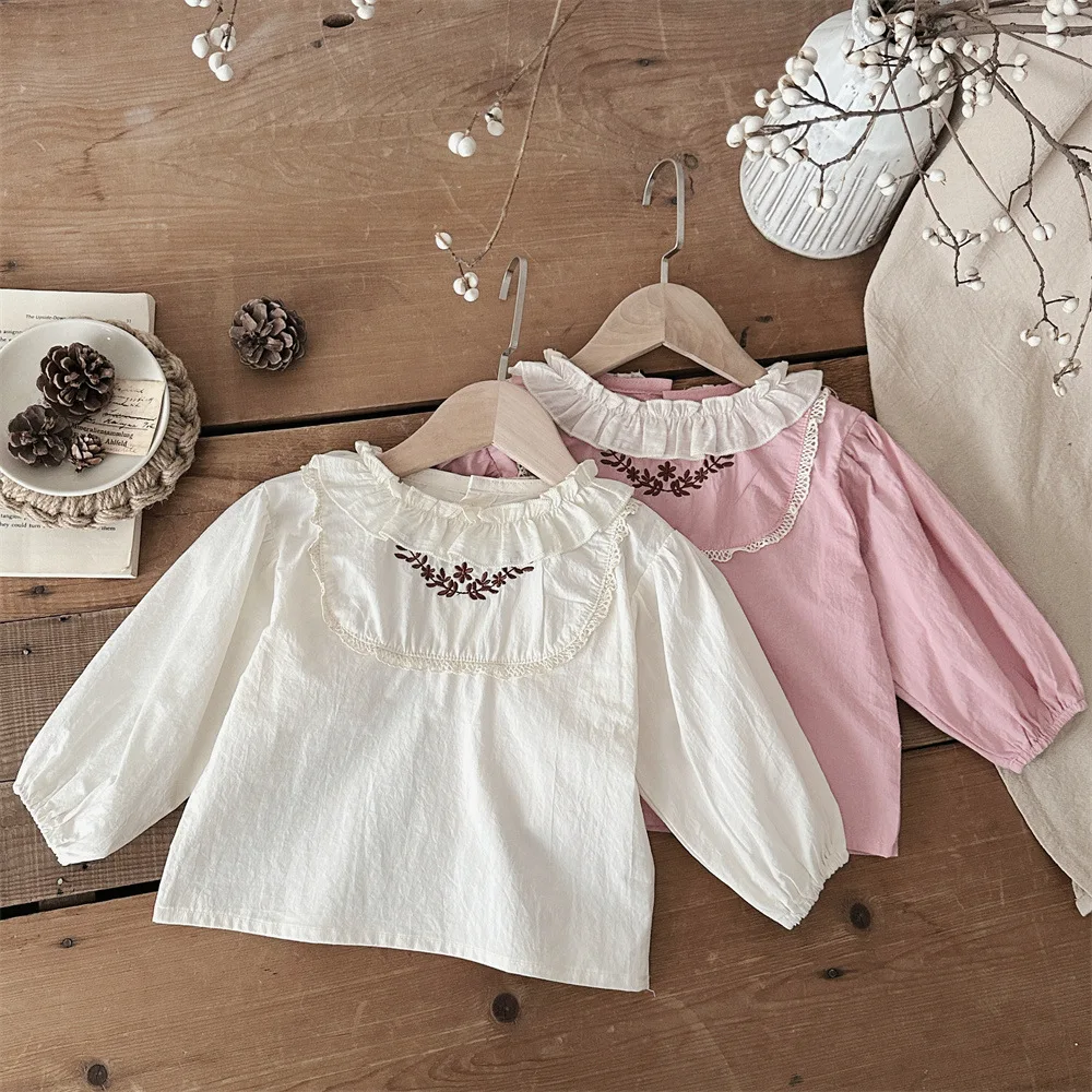 Spring and Autumn Infant Girls Cute Print Embroidery Long Sleeve Shirt Baby Girls Blouses
Spring and Autumn Infant Girls Cute Print Embroidery Long Sleeve Shirt Baby Girls Blouses