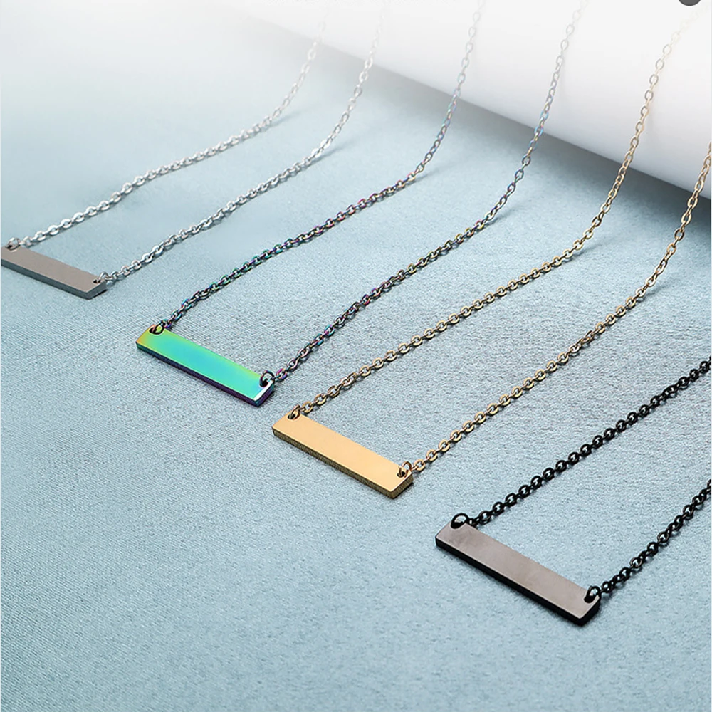 10Pcs/lot Mirror Polish Stainless Steel 35*6mm Blank Bar Charm Necklace For Fashion Women Men Jewelry
10Pcs/lot Mirror Polish Stainless Steel 35*6mm Blank Bar Charm Necklace For Fashion Women Men Jewelry