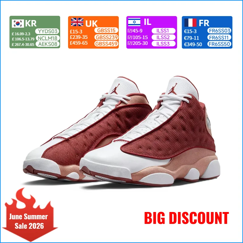 NIKE Jordan Air Jordan 13 Orange/White Men's Mid-Top Retro Non-Slip Durable Casual Cushioned Basketball Shoes DJ5982-601
NIKE Jordan Air Jordan 13 Orange/White Men's Mid-Top Retro Non-Slip Durable Casual Cushioned Basketball Shoes DJ5982-601