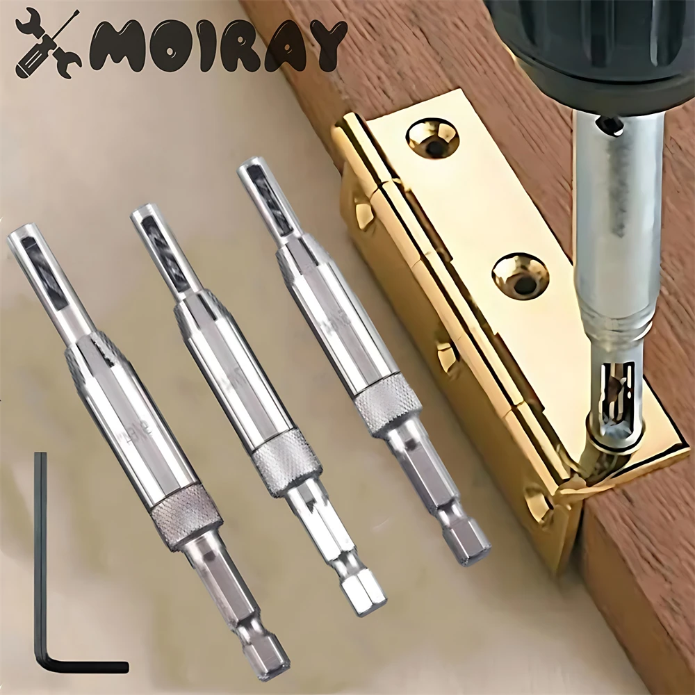 HSS Self Centering Hinge Drill Bit Door Window Cabinet Woodworking Hole Puncher Wood Reaming Tool Countersink Drill Bits Set
HSS Self Centering Hinge Drill Bit Door Window Cabinet Woodworking Hole Puncher Wood Reaming Tool Countersink Drill Bits Set