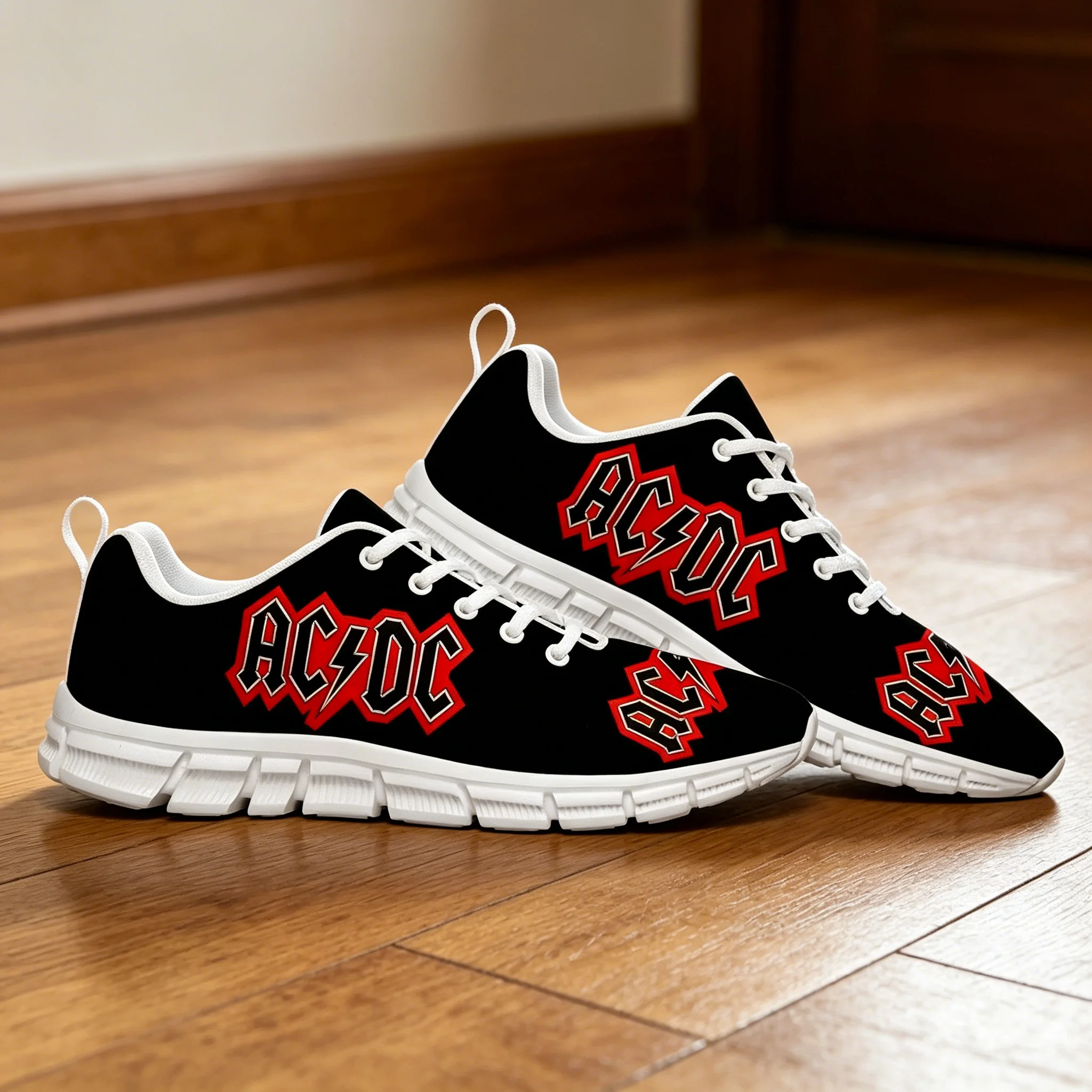 AC/DC Band Logo Print Sneakers - Men Women Casual Running Shoes, Black Red Lightning Design, Comfortable Lightweight Sport Footw
AC/DC Band Logo Print Sneakers - Men Women Casual Running Shoes, Black Red Lightning Design, Comfortable Lightweight Sport Footw