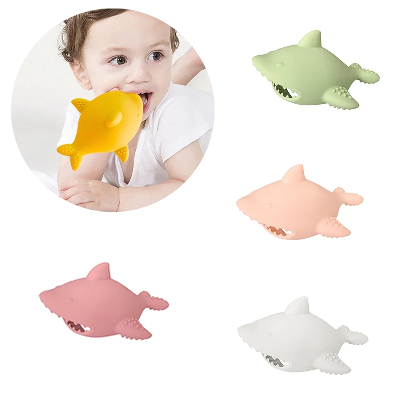 1 Pcs Shark Hand Protector Food Grade Silicone Anti-eating Baby Teether Built-in Handle Tooth Care Chewing Stick Newborn Gift
1 Pcs Shark Hand Protector Food Grade Silicone Anti-eating Baby Teether Built-in Handle Tooth Care Chewing Stick Newborn Gift