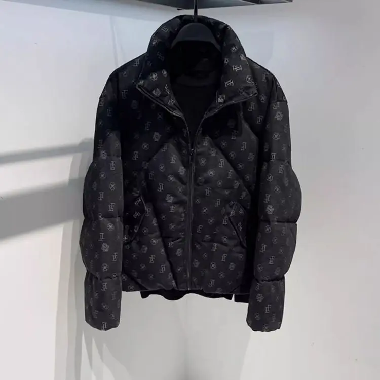 Winter down jacket men's trendy brand ins short thickened stand-up collar tooling black casual jacquard duck down jacket
Winter down jacket men's trendy brand ins short thickened stand-up collar tooling black casual jacquard duck down jacket