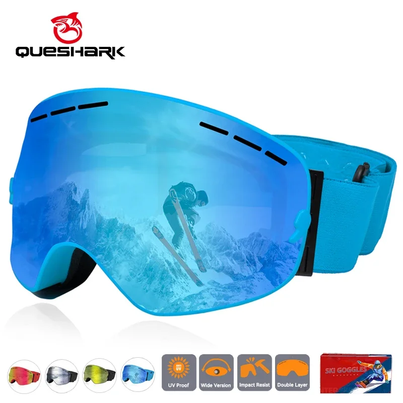 QUESHARK Double Layers Anti-fog Skiing Glasses Men Women Snowmobile Snowboard&Ski Goggles Snow Sport Sunglasses
QUESHARK Double Layers Anti-fog Skiing Glasses Men Women Snowmobile Snowboard&Ski Goggles Snow Sport Sunglasses