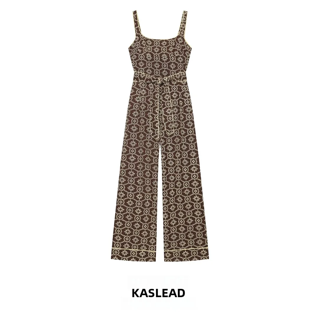 KASLEAD New Women's Street Style Embroidered Hollow out Pants with Belt Long Wide Leg Polyester Fibre mid Waist
KASLEAD New Women's Street Style Embroidered Hollow out Pants with Belt Long Wide Leg Polyester Fibre mid Waist