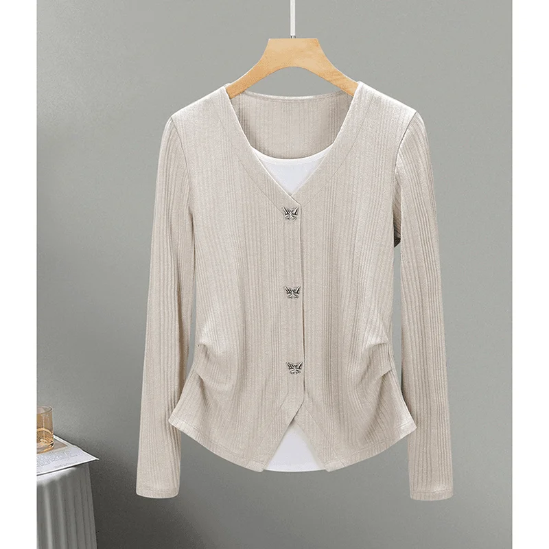 Длинный вязаный длинный свитер Sve V-Ne с серебряными камнями, искусственный двухсекционный облегающий свитер, тяжелый женский топ Du Autumn Faion, качественный материал
Длинный вязаный длинный свитер Sve V-Ne с серебряными камнями, искусственный двухсекционный облегающий свитер, тяжелый женский топ Du Autumn Faion, качественный материал