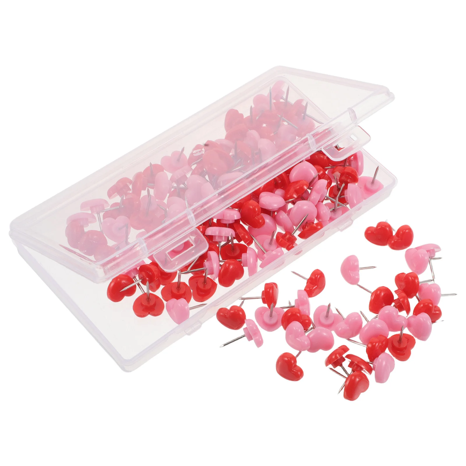 150Pcs Heart Push Pins Pink Flat Head Decorative Thumbtacks for Bulletin Cork Board Office Home Creative Craft Organizer
150Pcs Heart Push Pins Pink Flat Head Decorative Thumbtacks for Bulletin Cork Board Office Home Creative Craft Organizer