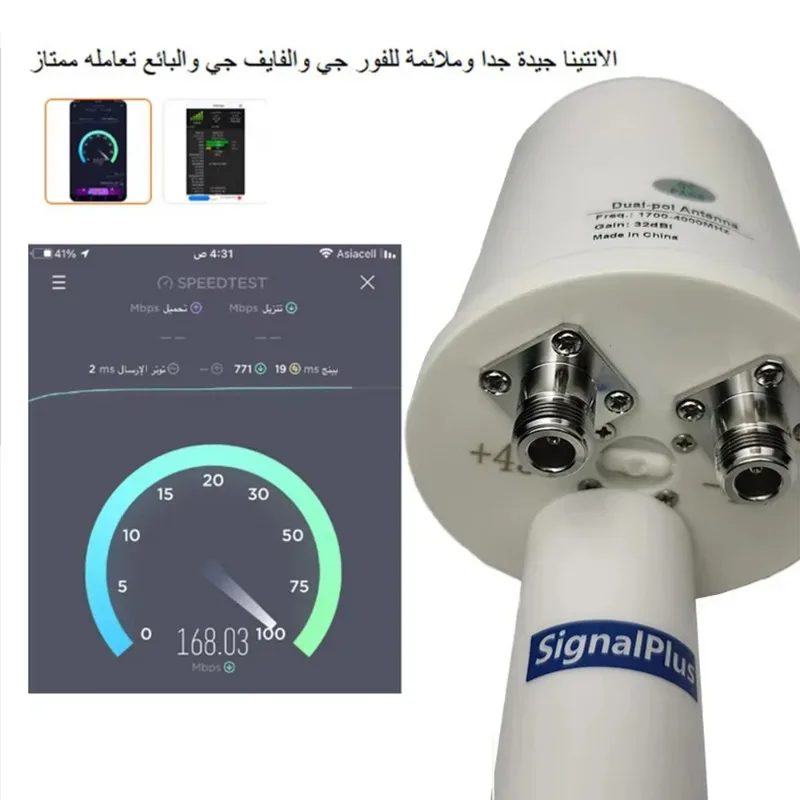 2X32dBi 5G 4G Antenna Feeder,1700-4000MHz Outdoor LTE Antenna Feed,5G STC ZAIN, Mobile Dish Grid
2X32dBi 5G 4G Antenna Feeder,1700-4000MHz Outdoor LTE Antenna Feed,5G STC ZAIN, Mobile Dish Grid