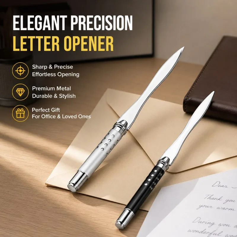 Metal Letter Opener, Envelope Opening Knife, Creative Office Gift Cutting Tool
Metal Letter Opener, Envelope Opening Knife, Creative Office Gift Cutting Tool