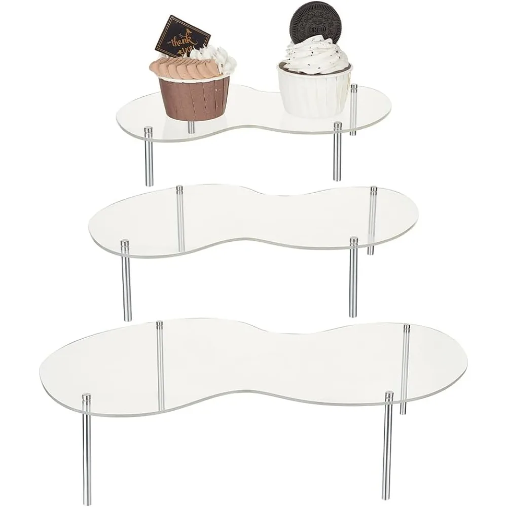 3 комплекта акриловой подставки для десертного стола, прозрачные эллиптические стойки, полка, подставка для кексов, держатель, столешница, дисплей для десерта
3 комплекта акриловой подставки для десертного стола, прозрачные эллиптические стойки, полка, подставка для кексов, держатель, столешница, дисплей для десерта