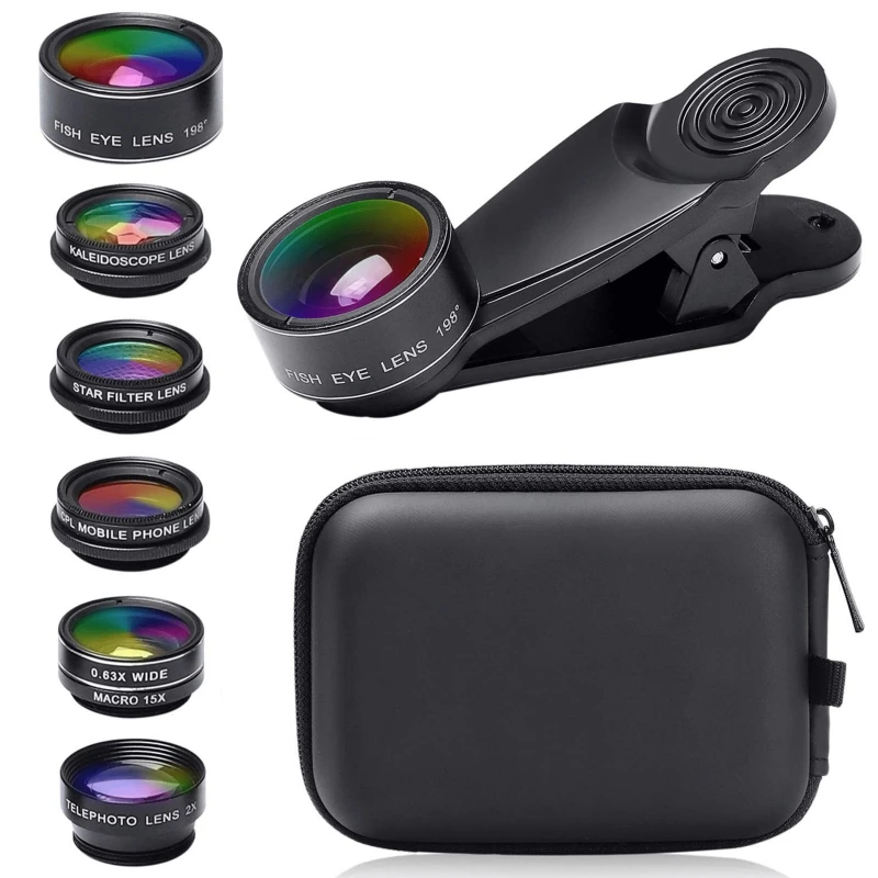 HD Telescope Mobile Phone Lens Set Zoom Wide-Angle Macro Portrait Mirror with CPL Polarizer for Smartphones
HD Telescope Mobile Phone Lens Set Zoom Wide-Angle Macro Portrait Mirror with CPL Polarizer for Smartphones