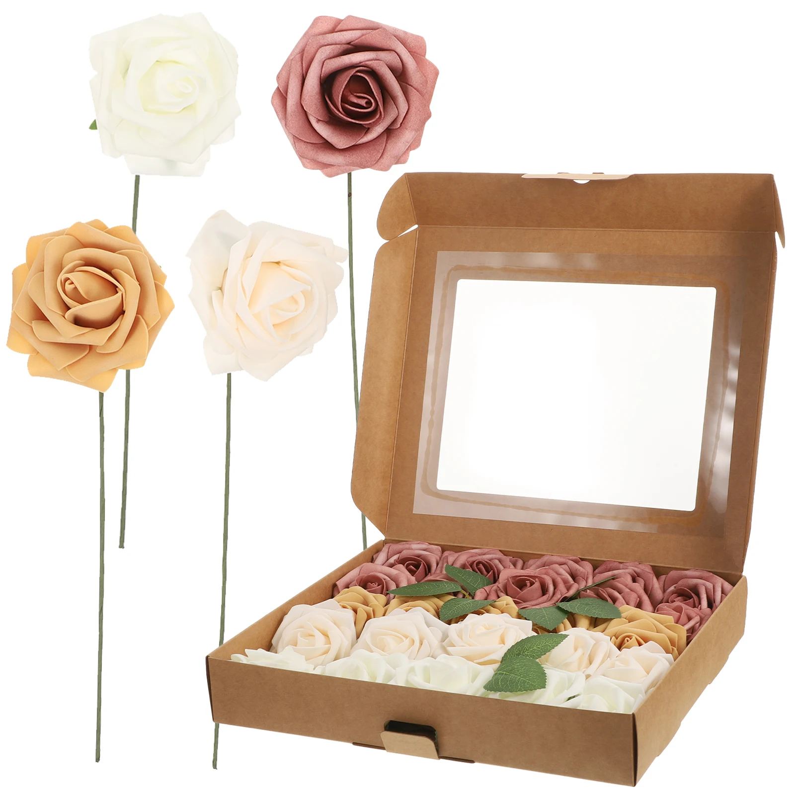 Decorative Flower Gift Box Artificial Rose Flowers for Decoration Fake with Stems Roses Bouquet Wedding Decorations
Decorative Flower Gift Box Artificial Rose Flowers for Decoration Fake with Stems Roses Bouquet Wedding Decorations