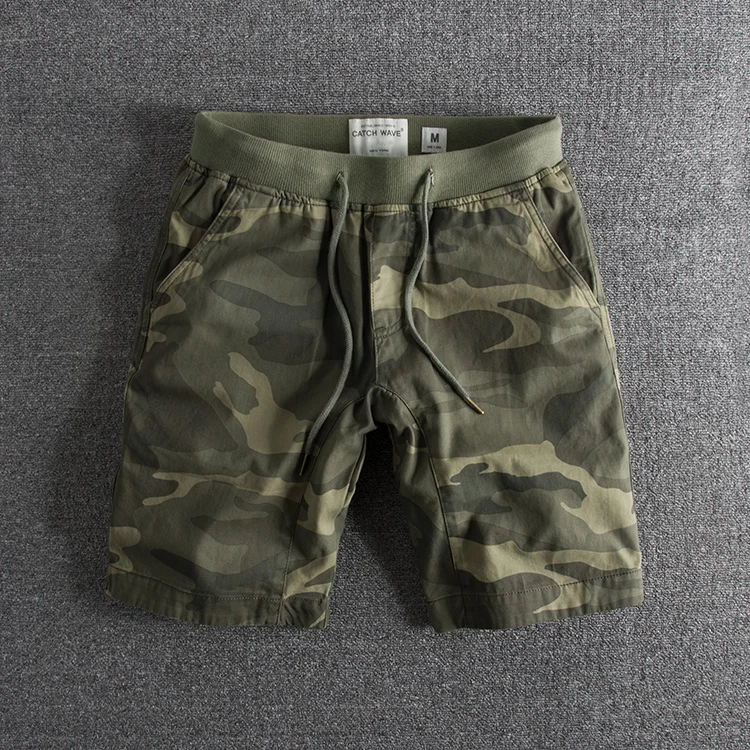 Washed Camouflage Shorts Men's Casual Style Belted Loose Fit Youthful Summer Fashion Straight Leg Workwear Knee-Length
Washed Camouflage Shorts Men's Casual Style Belted Loose Fit Youthful Summer Fashion Straight Leg Workwear Knee-Length