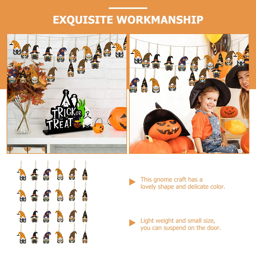 24 Pcs Pendant Ornaments Hanging Decoration Halloween Wood Decorations Label Party Pendants
24 Pcs Pendant Ornaments Hanging Decoration Halloween Wood Decorations Label Party Pendants