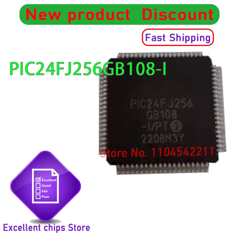 5шт~10шт!! Новый оригинальный PIC24FJ256GB108-IPT PIC24FJ256GB108 PIC24FJ256 TQFP80 в наличии
5шт~10шт!! Новый оригинальный PIC24FJ256GB108-IPT PIC24FJ256GB108 PIC24FJ256 TQFP80 в наличии