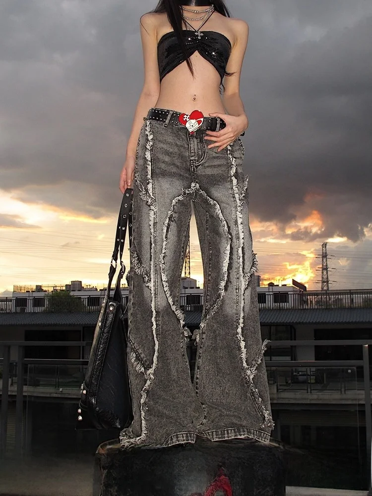 UNCMHISEX 2024 Осенние женские джинсы с широкими штанинами и микро-клешем, с высокой талией, прямого кроя, длинные брюки
UNCMHISEX 2024 Осенние женские джинсы с широкими штанинами и микро-клешем, с высокой талией, прямого кроя, длинные брюки