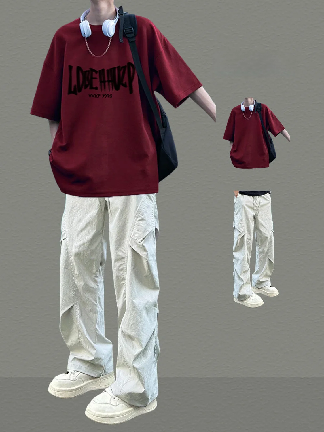 American Style Short Sleeve T-Shirt Summer Casual Set Cool And Handsome Thin Workwear Pants Trendy Men's Two-Piece Set
American Style Short Sleeve T-Shirt Summer Casual Set Cool And Handsome Thin Workwear Pants Trendy Men's Two-Piece Set