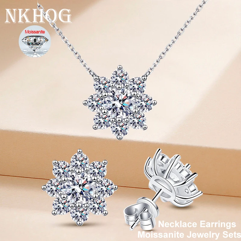 NKHOG Муассанит Ювелирные Наборы Подвеска Подсолнух Ожерелье Серьги Для Женщин S925 Серебряная Цепочка на Шею Шпильки Подарки Изящные Ювелирные Изделия
NKHOG Муассанит Ювелирные Наборы Подвеска Подсолнух Ожерелье Серьги Для Женщин S925 Серебряная Цепочка на Шею Шпильки Подарки Изящные Ювелирные Изделия