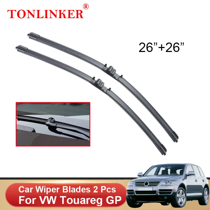 TONLINKER Wiper Blades For Volkswagen VW Touareg GP 7L 2002-2004 2005 2006 Car Accessories Front Windscreen Wiper Blade Brushes
TONLINKER Wiper Blades For Volkswagen VW Touareg GP 7L 2002-2004 2005 2006 Car Accessories Front Windscreen Wiper Blade Brushes