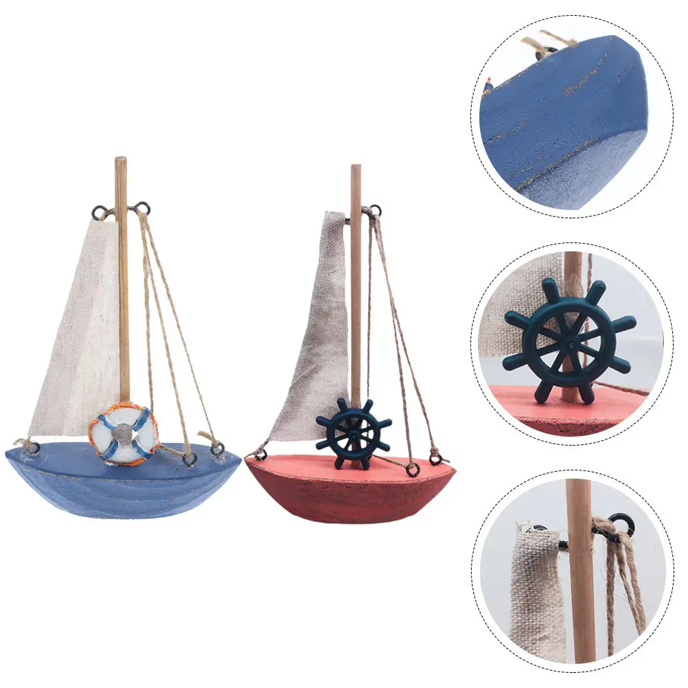 2Pcs Mediterranean Style Wooden Sailboat Decor Lightweight Elegant Nautical Home Office Bedroom Desktop Decoration Sailing Theme
2Pcs Mediterranean Style Wooden Sailboat Decor Lightweight Elegant Nautical Home Office Bedroom Desktop Decoration Sailing Theme