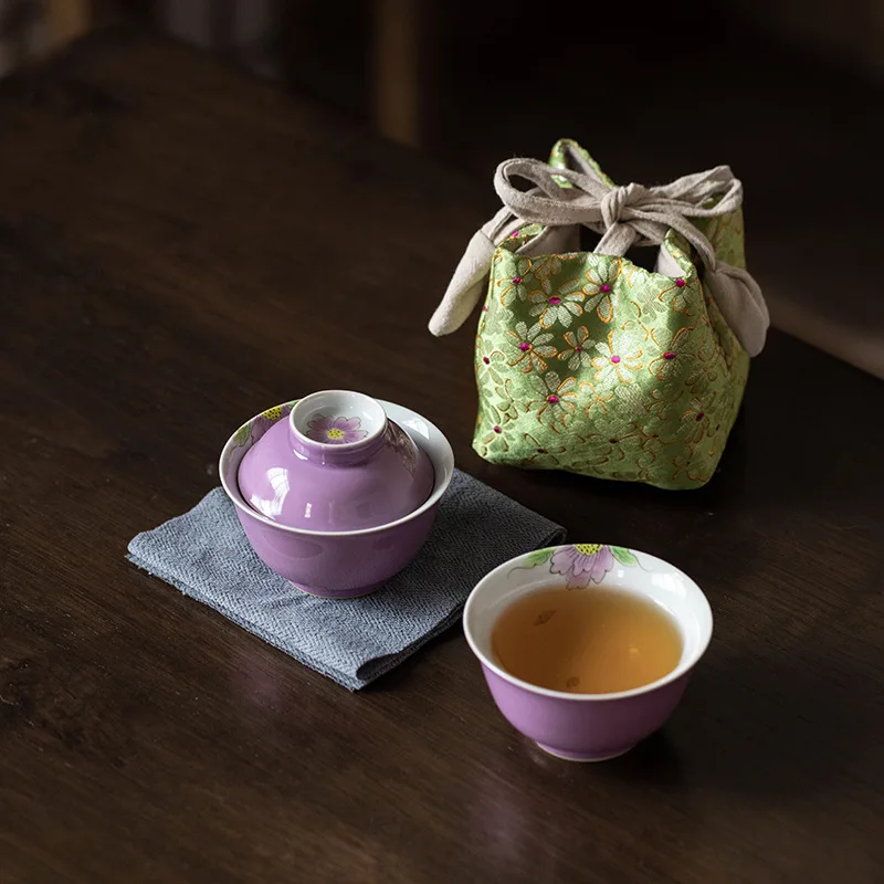 Портативный чайный сервиз One Gaiwan One Cup Hibiscus Фиолетовый Ручная роспись Пион Персональная чайная чаша для хранения Дорожный набор Быстрая чайная чашка
Портативный чайный сервиз One Gaiwan One Cup Hibiscus Фиолетовый Ручная роспись Пион Персональная чайная чаша для хранения Дорожный набор Быстрая чайная чашка