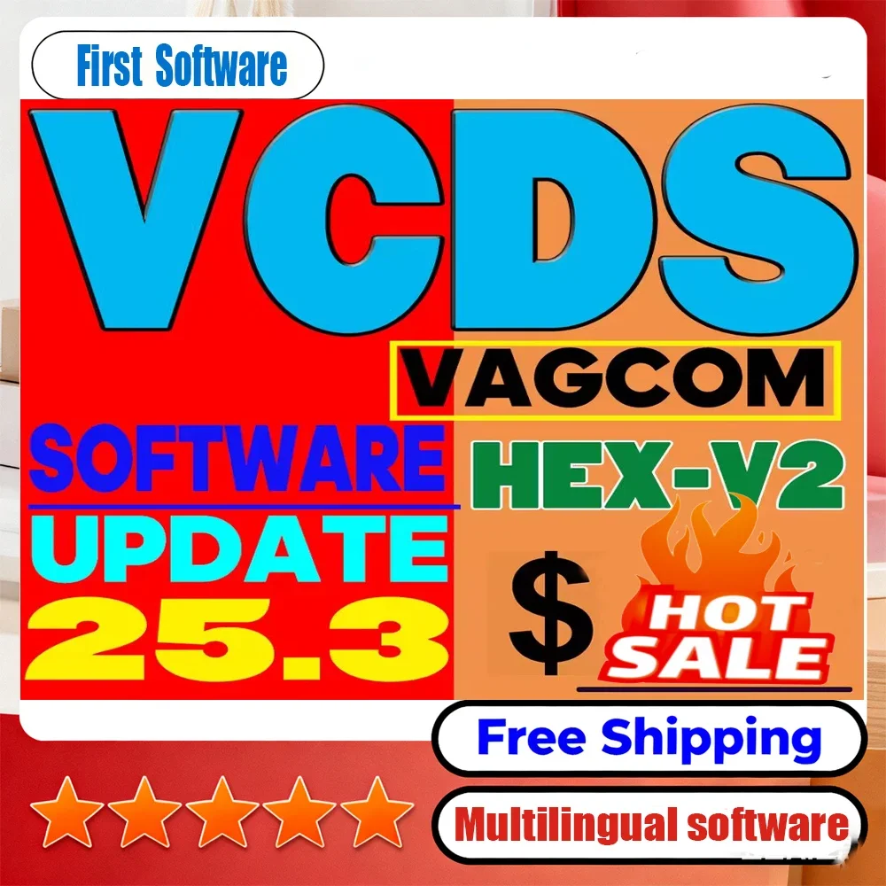 UPDATE SOFTWARE VCDS 2025 VAG COM OBD2 Scanner VAG HEX V2 USB Interface FOR Most brands' car mo Unlimited VINs Multilingual TOOL
UPDATE SOFTWARE VCDS 2025 VAG COM OBD2 Scanner VAG HEX V2 USB Interface FOR Most brands' car mo Unlimited VINs Multilingual TOOL