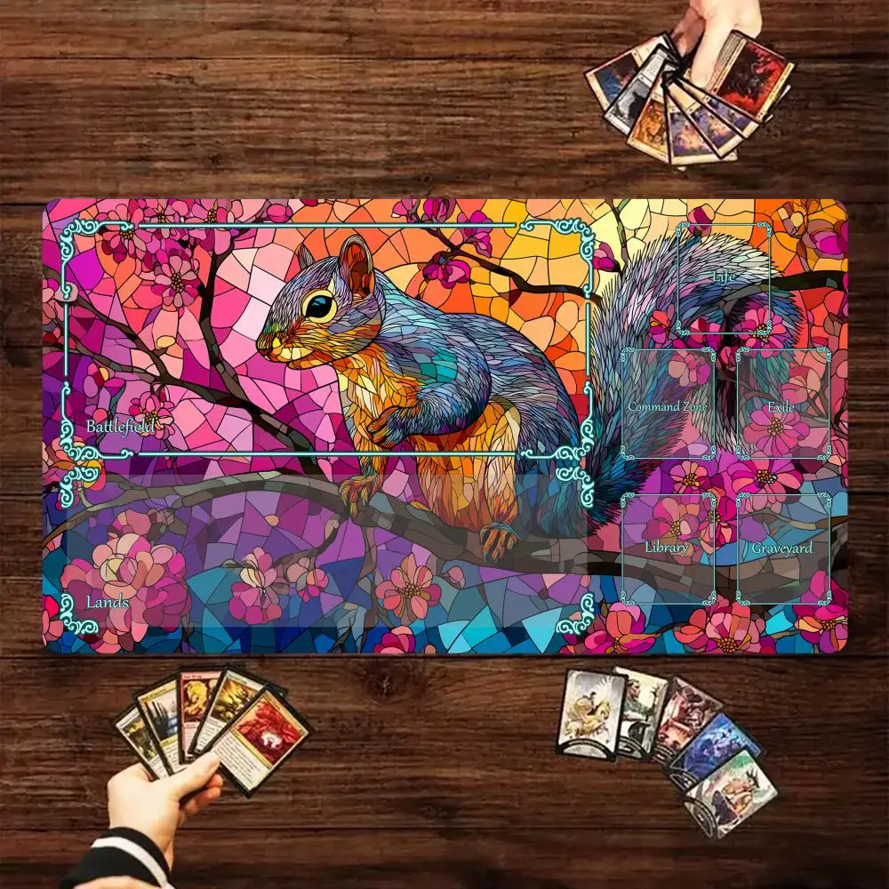 Cherry blossoms and squirrels Magic Card Battle Mat MTG Playmat Anti-slip Base gathering gaming mats Board Game Mat for TCG
Cherry blossoms and squirrels Magic Card Battle Mat MTG Playmat Anti-slip Base gathering gaming mats Board Game Mat for TCG