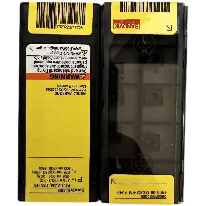 Original SANDVIK / 490R-08T308M-PM 4340 / Hard alloy CNC Blade 10 Pcs
Original SANDVIK / 490R-08T308M-PM 4340 / Hard alloy CNC Blade 10 Pcs