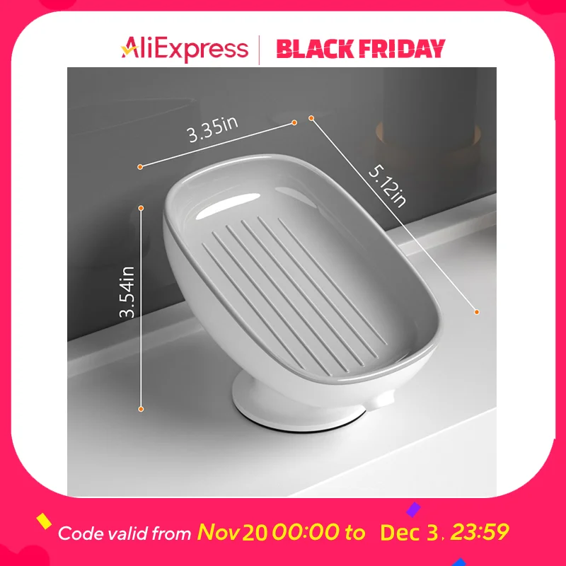 Soap Holder with Drainage,updated version Soap Dish with Suction Cup, 2-Tier Detachable Soap Saver for Bathroom Sink
Soap Holder with Drainage,updated version Soap Dish with Suction Cup, 2-Tier Detachable Soap Saver for Bathroom Sink