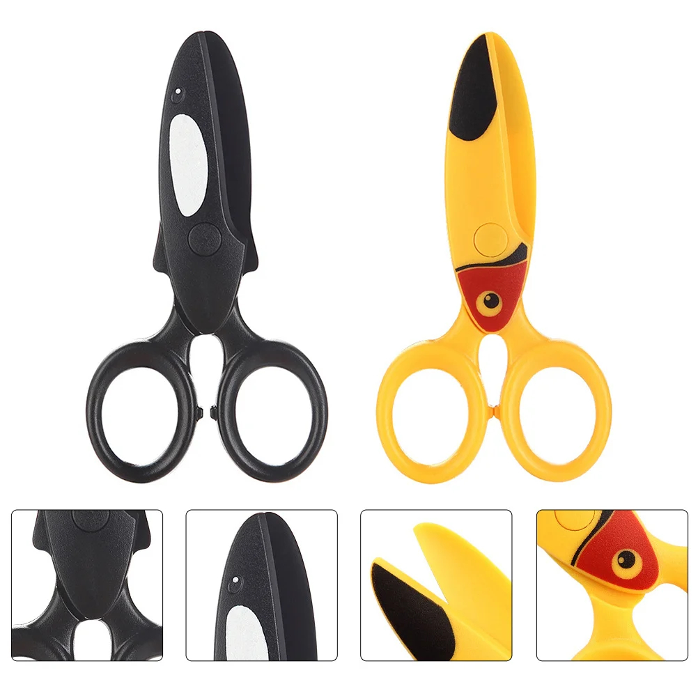 2Pcs Kids Plastic Scissors Ergonomic Handle Safe Blunt Tip Children DIY Scissors for School Office Craft Detail Precision
2Pcs Kids Plastic Scissors Ergonomic Handle Safe Blunt Tip Children DIY Scissors for School Office Craft Detail Precision