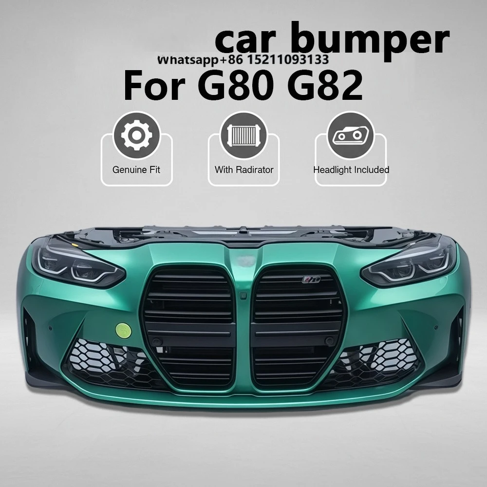 OEM Front Bumper Assembly for M3 M4 G80 G82, Complete Car Body Kit with Grille Headlight Radiator Frame
OEM Front Bumper Assembly for M3 M4 G80 G82, Complete Car Body Kit with Grille Headlight Radiator Frame