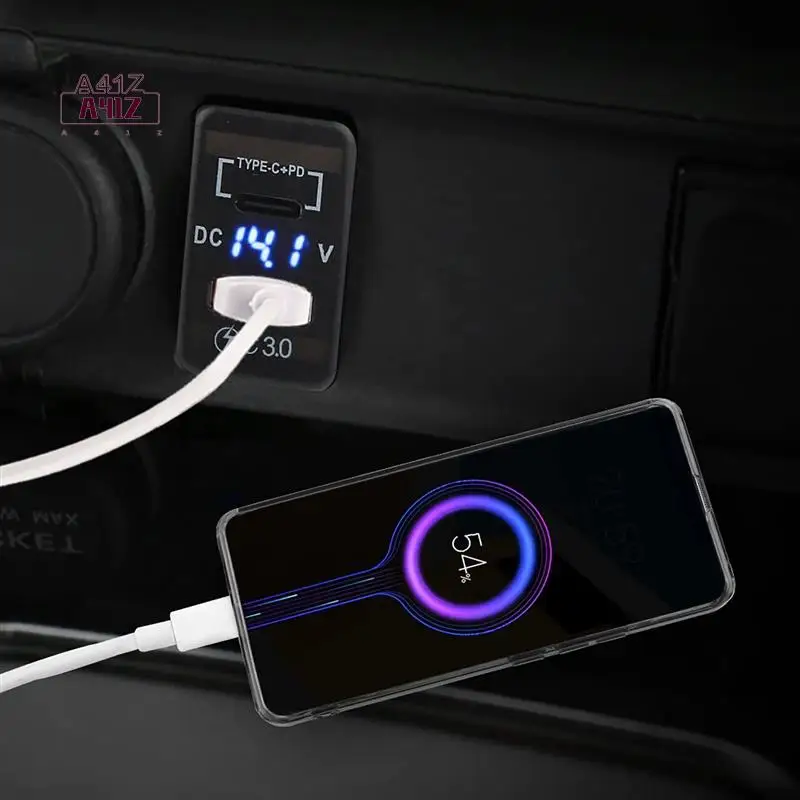 A41Z-12V-24V USB-розетка с двойной быстрой зарядкой 3.0 и PD USB C-порт, разъем для зарядного устройства, адаптер питания для автомобиля, лодки, морского грузовика
A41Z-12V-24V USB-розетка с двойной быстрой зарядкой 3.0 и PD USB C-порт, разъем для зарядного устройства, адаптер питания для автомобиля, лодки, морского грузовика