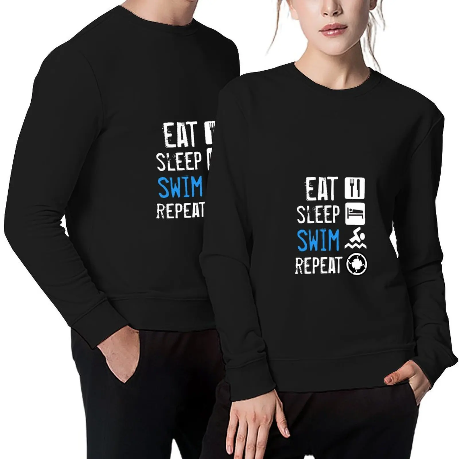 eat sleep swim repeat-gift for swimmers,funny gift for swimming lovers, swimming gift idea Pullover
eat sleep swim repeat-gift for swimmers,funny gift for swimming lovers, swimming gift idea Pullover