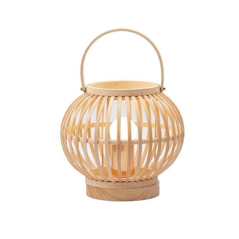 Log Japanese bamboo woven wood art small lantern hand basket table lamp wabi sanfeng store decoration gift bedroom bedside lamp
Log Japanese bamboo woven wood art small lantern hand basket table lamp wabi sanfeng store decoration gift bedroom bedside lamp