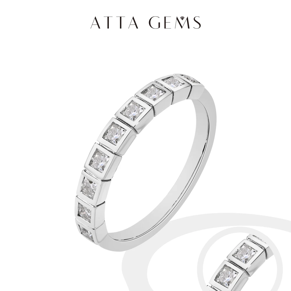 ATTAGEMS Classic All Moissanite Ring for Women S925 Sterling Silver Princess Row Ring With Certificate Wedding Jewelry Wholesale
ATTAGEMS Classic All Moissanite Ring for Women S925 Sterling Silver Princess Row Ring With Certificate Wedding Jewelry Wholesale
