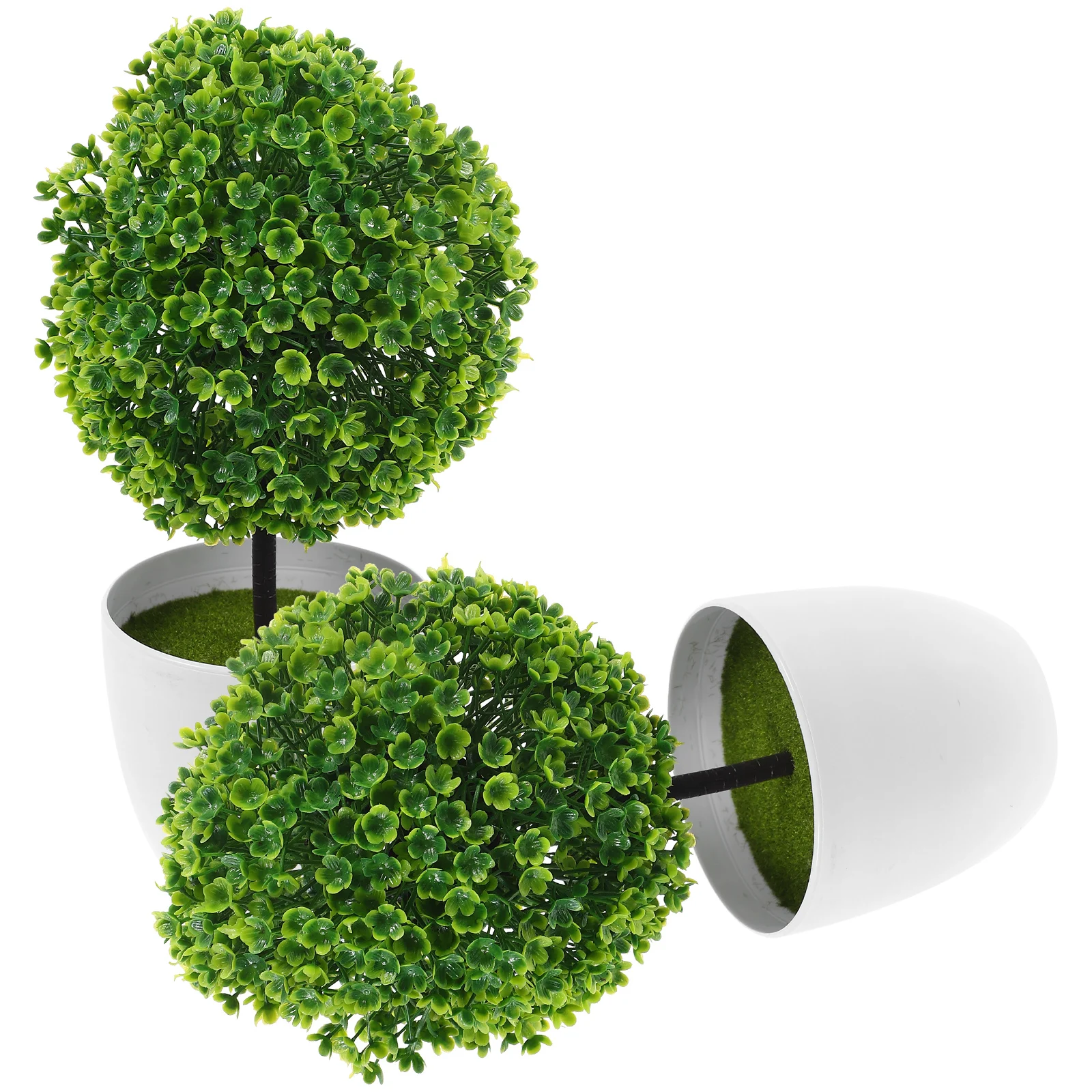2pcs Plants Ball Plastic Flowerpot Indoor Decor Small Size Round Shape Green Color Long Artificial Plants Ball Term Use
2pcs Plants Ball Plastic Flowerpot Indoor Decor Small Size Round Shape Green Color Long Artificial Plants Ball Term Use