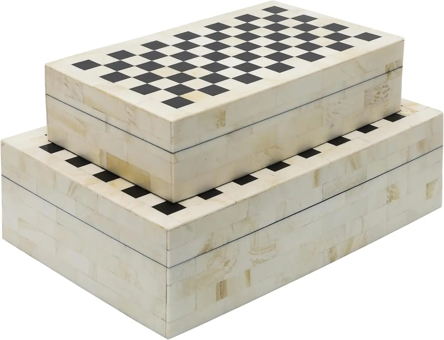 Sagebrook Home Decorative Storage Boxes Set – Checkered Design, Resin & Wood Keepsake Boxes – Stylish Organizer For Home,
Sagebrook Home Decorative Storage Boxes Set – Checkered Design, Resin & Wood Keepsake Boxes – Stylish Organizer For Home,