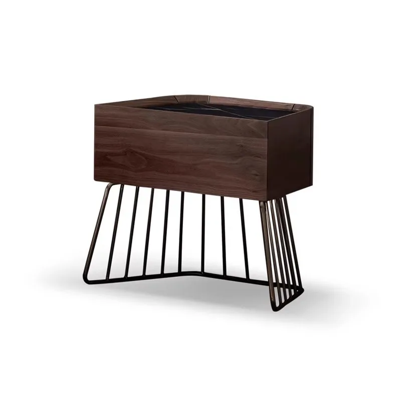 Nordic, Vintage, Italian, Minimalist, North American, Black Walnut, Solid Wood, Bedside Table, Storage 
Nordic, Vintage, Italian, Minimalist, North American, Black Walnut, Solid Wood, Bedside Table, Storage